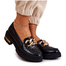 PA2 Ženske mokasinke Kožne mokasinke Crne Mollie crna