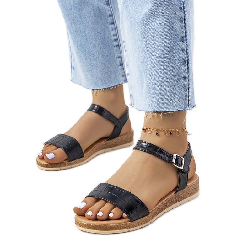 Speier ženske crne sandale crno