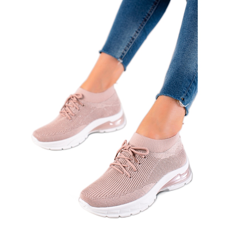 W. Potocki Sportske cipele s brokatom Potocki ružičasta