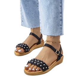 Farra ženske crne sandale crna