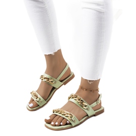 Zelene sandale s Withers lančićima zelena