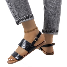 Chinn ženske crne sandale crno