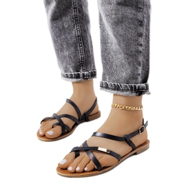 Crne ženske sandale Polvi crno