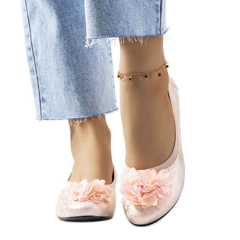 Duff roze metalik balerinke ružičasta