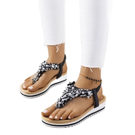 Tove ženske crne sandale crno