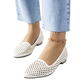 Krem Jarrett ažur balerine ekru