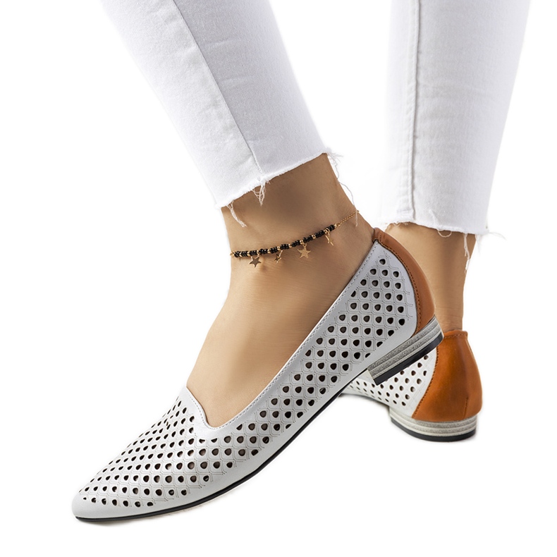 Gray Jarrett ažurne balerine siva