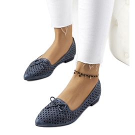 Gayle tamnoplave ažurne balerine plava