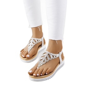 Srebrne sandale na platformi Ahola srebro