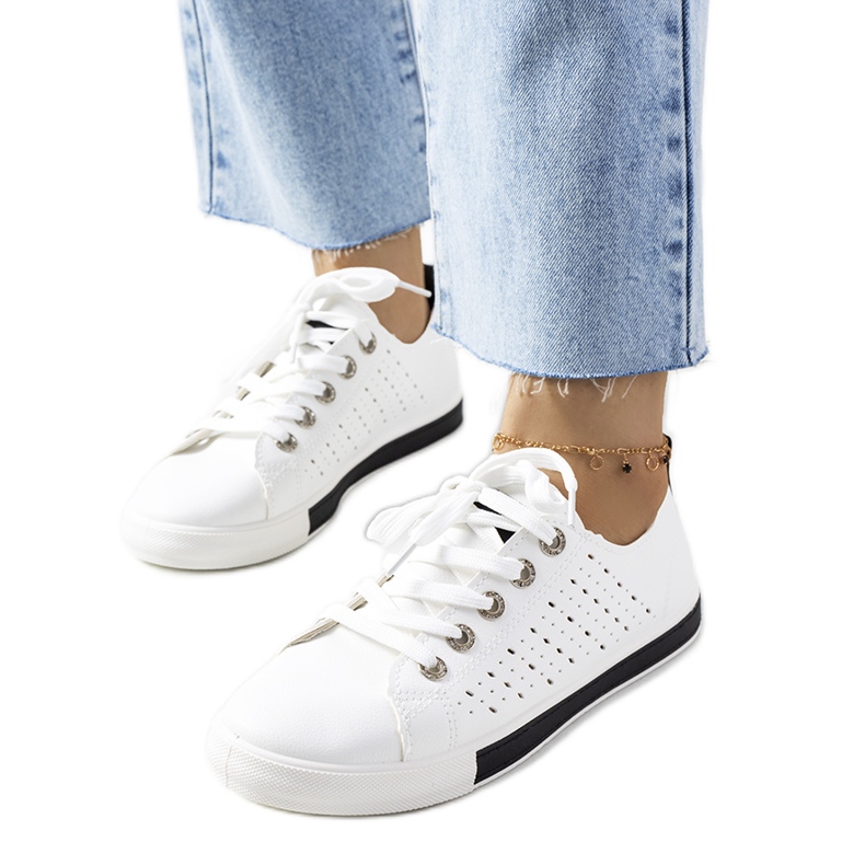 Tuuri ženske crno-bijele tenisice bijela