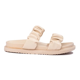 J. Star Bež papuče s prugama