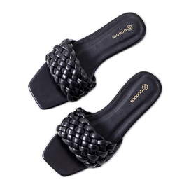 D'Adda crne sandale na ravnu petu crna