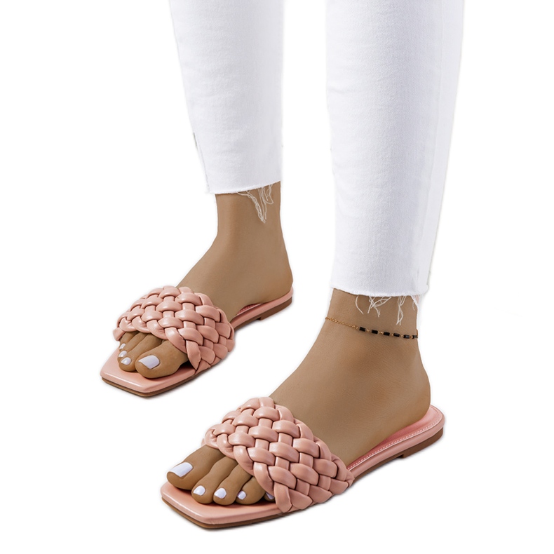 Ružičaste papuče s ravnom potpeticom iz D'Adda ružičasta