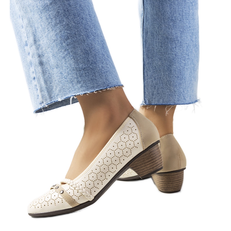 Hernandez bež ažurne pumpice