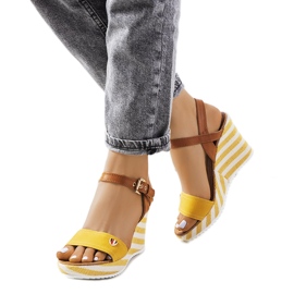 Žute espadrile na klin Storey žuta boja