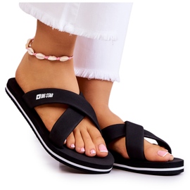 Ženske pjenaste papuče Big Star JJ274A338 crne crno