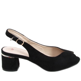 Venus crne sandale na petu crna