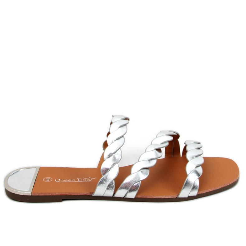 Clover Silvery ženske papuče srebro