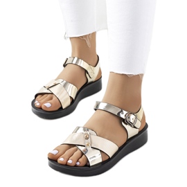 Tulia ženske zlatne sandale zlatni