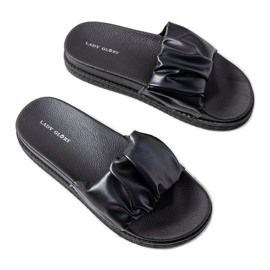 Crne papuče na platformi Baldwin crna