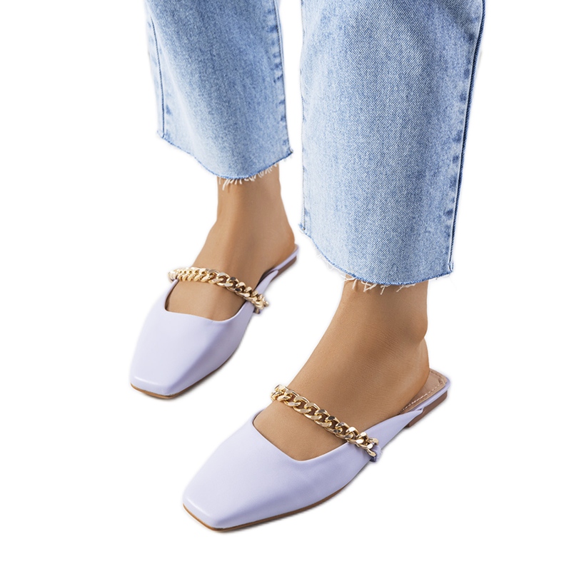 Ljubičaste elegantne papuče iz Barasa ljubičasta