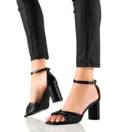 Cm Paris Sandale s visokim potpeticama crna