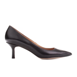 Marco Shoes Elegantne štikle s nižom petom crna