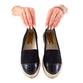 DK Crne espadrile na platformi crna