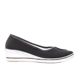 Crne tenisice s klin pete Denison crno