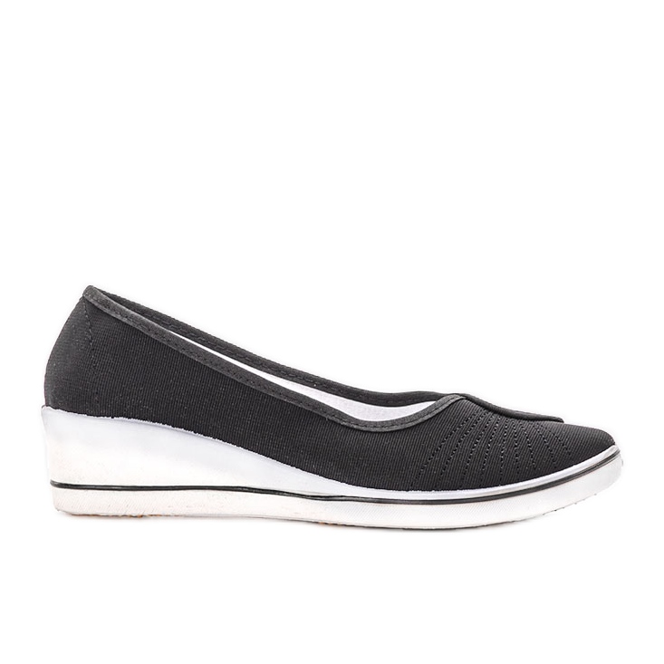 Crne tenisice s klin pete Denison crno