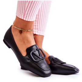 PS1 Mokasine s crnim Hermosa ornamentom crna