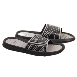 Atletico M ATC207A papuče za bazen crne crna siva
