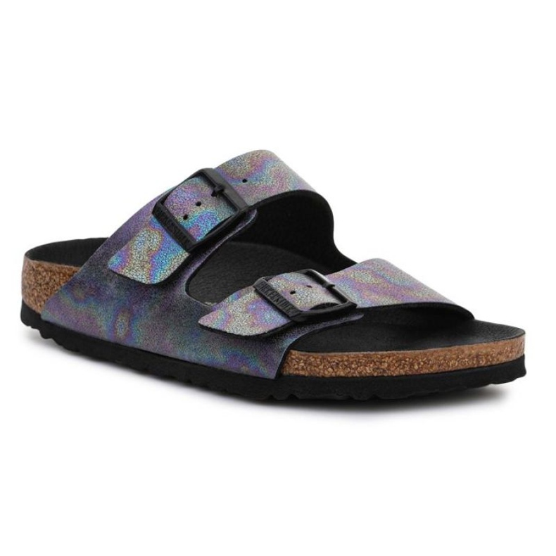 Birkenstock Arizona W 1021251 Iridescent Black ljubičasta plava raznobojna