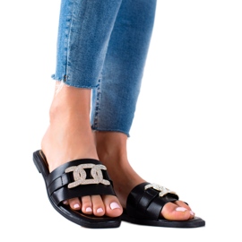 Seastar Elegantne papuče crna