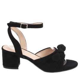 Giselle crne sandale na petu crna