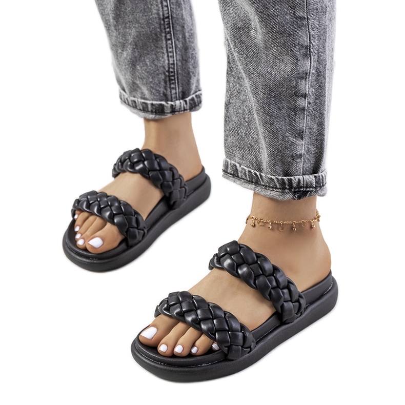 Crne Angas papuče crno