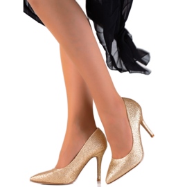 Small Swan Sjajne zlatne igle zlatni