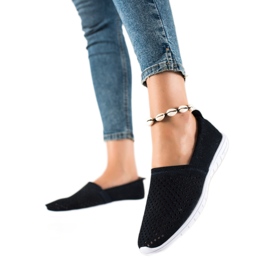 DK Ažurni kožni sliponi tamnoplava