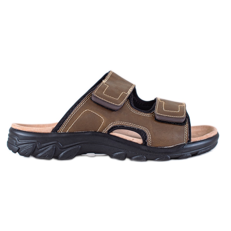 DK Kožne muške papuče smeđa