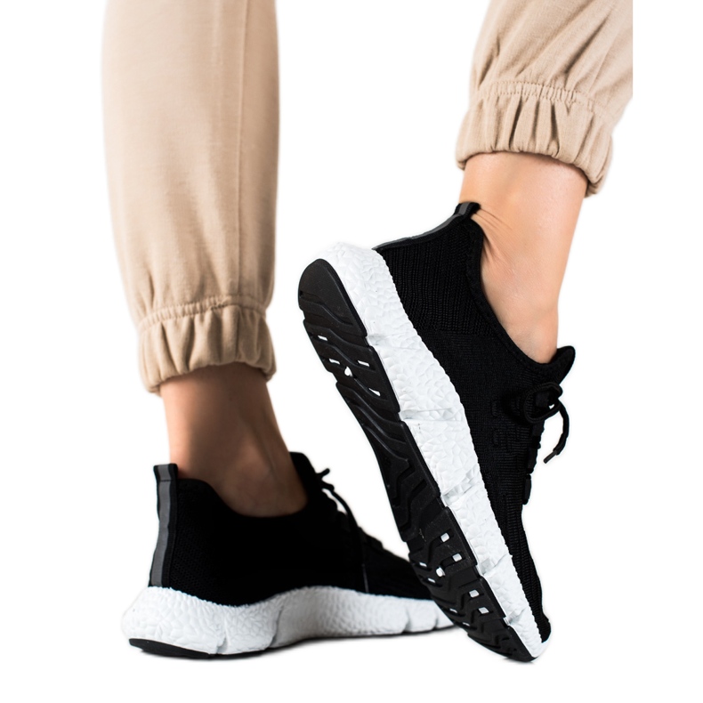 SHELOVET Crne sportske tenisice crno