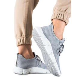 SHELOVET Sportske tenisice u sivoj boji siva