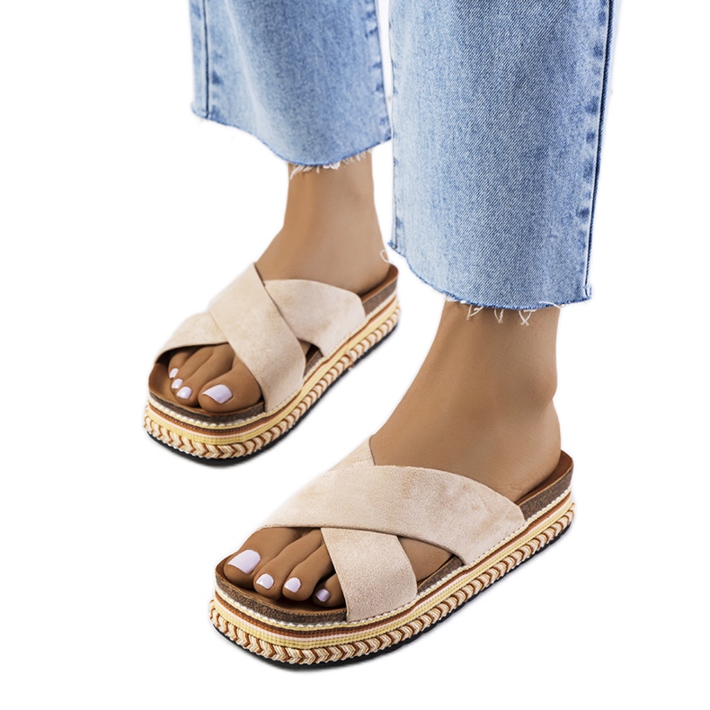 Bež papuče na Muncho platformi