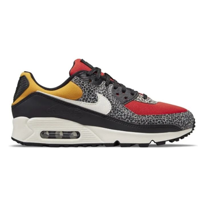 Cipele Nike Air Max 90 Se W DC9446-001 crno crvena raznobojna žuta boja