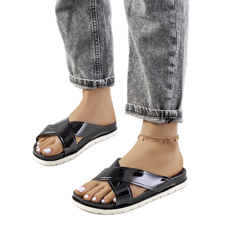 Crne ženske papuče Nicolay crno