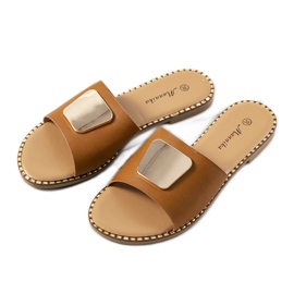 Smeđe ženske papuče Synan smeđa