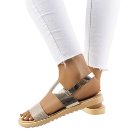 Laval zlatne ženske sandale zlatni