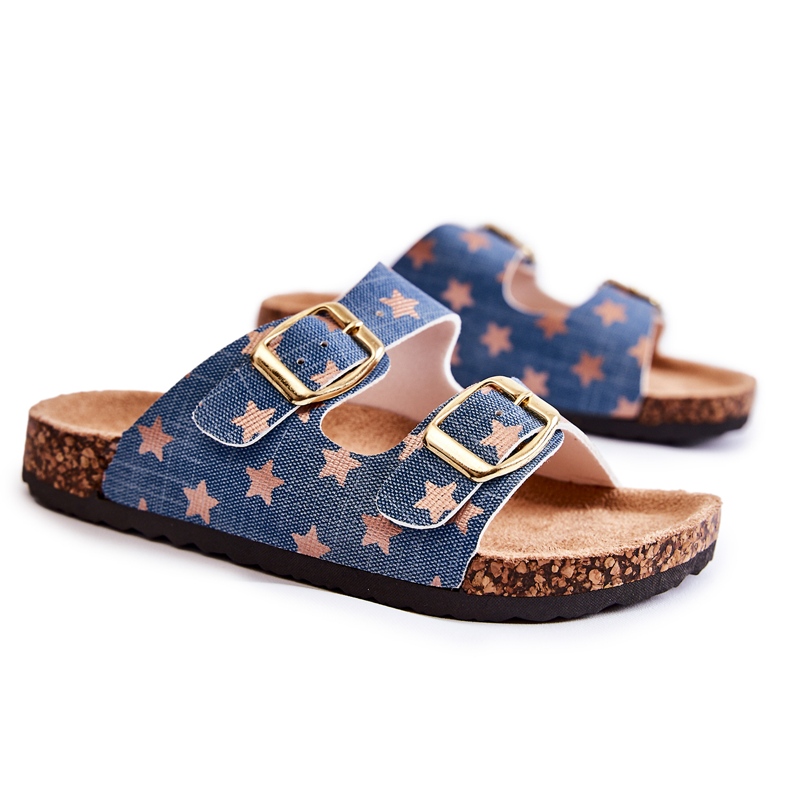 Vinceza Udobne dječje plave Ander papuče bež plava