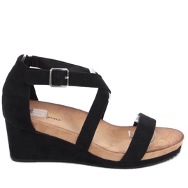 Sandale na klin Ashlyn crne crna