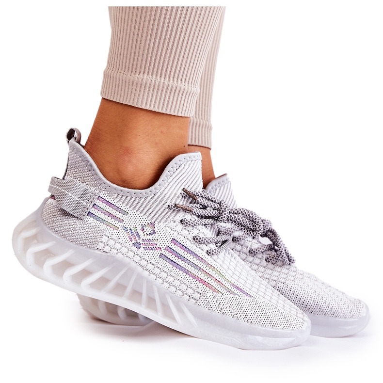 FK2 Ženske sportske slip on sive cipele Rokko siva raznobojna