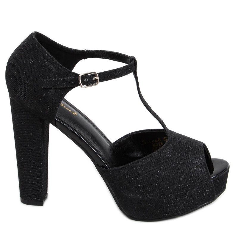 Hope Crne preljevne sandale na platformi crno